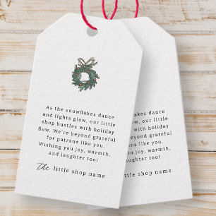 Moderner Minimalistischer Urlaub für kleine Untern Geschenkanhänger