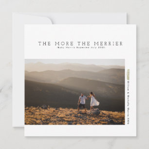 Moderner Minimalistischer Urlaub Schwangerschaft Save The Date