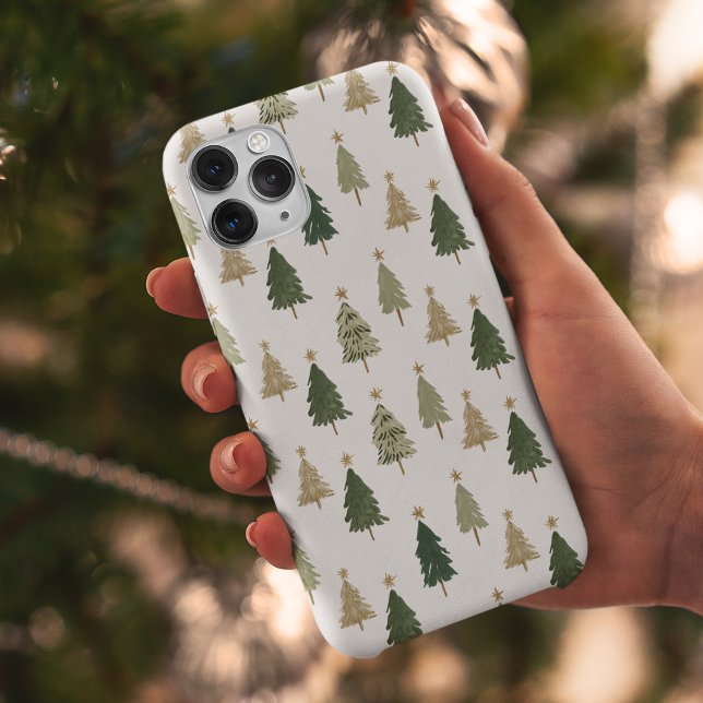 Moderner Minimalistischer Weihnachtsbaum Case-Mate iPhone Hülle (Von Creator hochgeladen)