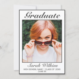 Moderner Minimalistischer weißer Abschluss Ankündigung