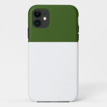 Moderner Minimalistischer Weißwaldgrün-Farbblock