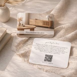 Moderner Möbelshop Minimalistisches Innendesign Visitenkarte