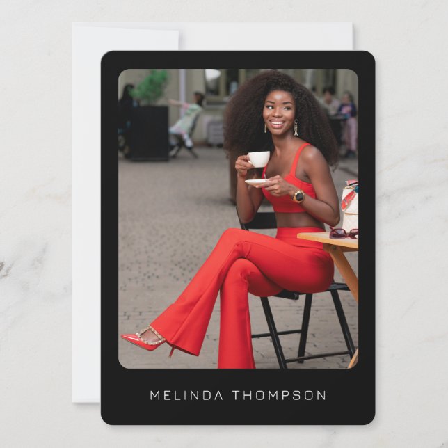 Moderner Modellierungsfaktor Comp Card 5 Foto QR C (Vorderseite)