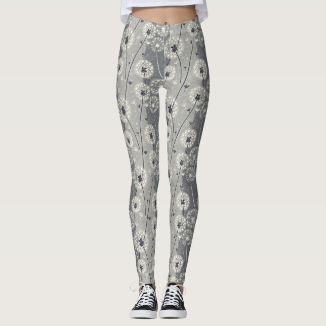 Moderner monochromer Lüster Leggings (Vorderseite)