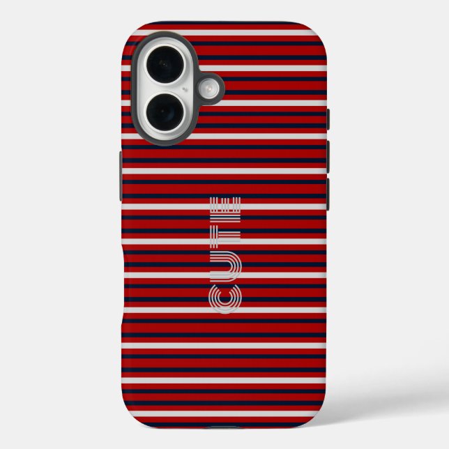 Moderner Monograviert Case-Mate iPhone Hülle (Rückseite)