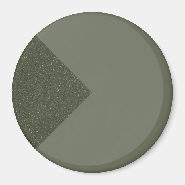 Moderner Moosgrüner Pfeil-Magnet Magnet (Vorne)