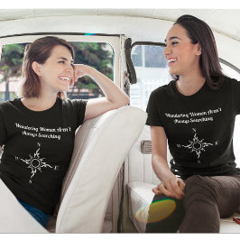 Moderner Motivierend Wanderfrauenkompass T-Shirt