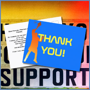 Moderner Multicolor Techno Abschluss Vielen Dank Postkarte