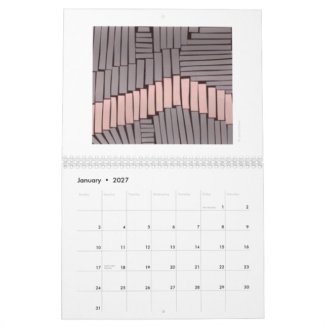 moderner Musterkalender Kalender (Jan 2027)
