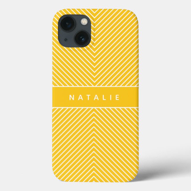 Moderner mutiger, grafischer geometrischer Case-Mate iPhone hülle (Rückseite)
