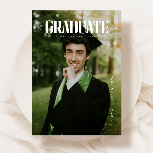 Moderner, mutiger Typografie-Abschluss Ankündigung (Von Creator hochgeladen)