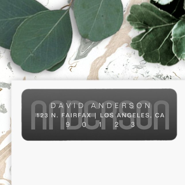 Moderner Nachname mit subtiler dunkelgrauer Farbe (Von Creator hochgeladen)