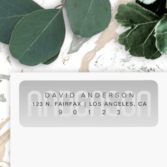 Moderner Nachname mit subtiler grauer Farbe (Von Creator hochgeladen)