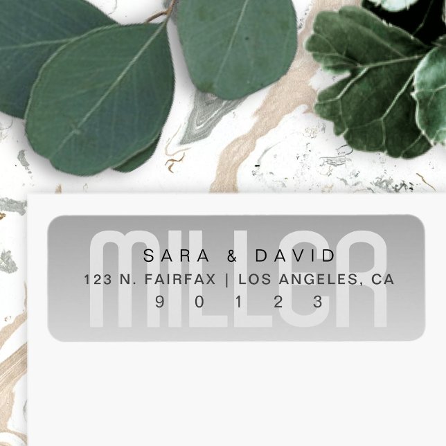 Moderner Nachname mit verblasstem Grau Ombre (Von Creator hochgeladen)