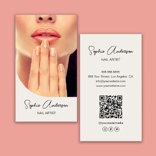 Moderner Nageldesigner Visitenkarte