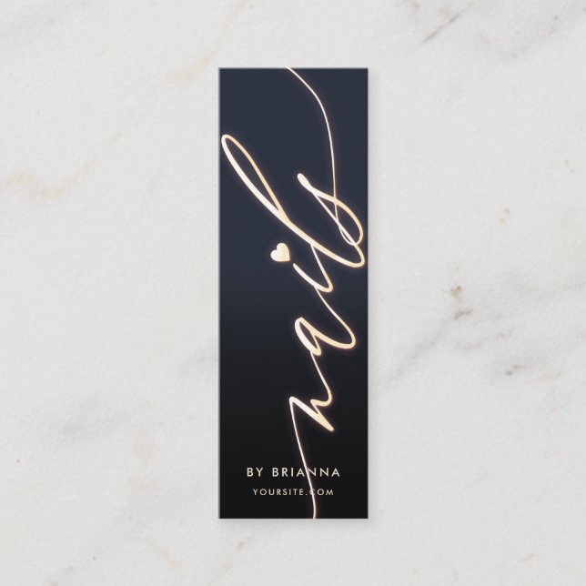 Moderner Nagelkünstlerischer Manikürspezialist Nai Mini Visitenkarte (Vorderseite)