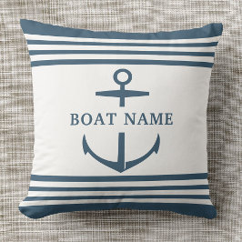 Moderner Name des benutzerdefinierten Bootes Dusty Kissen