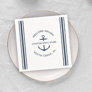 Moderner Name des benutzerdefinierten Schiffes Wil Serviette
