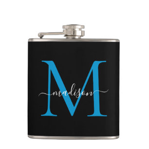 Moderner Name des Blue Ocean Monogram Flachmann