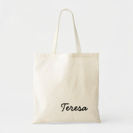 Moderner Name | Minimalistisches Stylisches Monogr Tragetasche