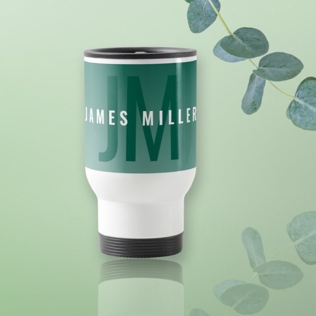 Moderner Name mit fettem grünem (oder jeder andere Reisebecher (Von Creator hochgeladen)