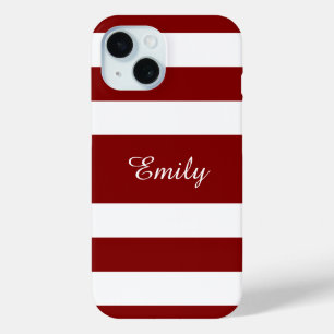 Moderner Name mit roten Streifen Case-Mate iPhone Hülle