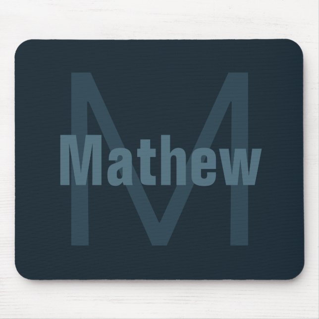 Moderner Name Mousepad (Vorne)
