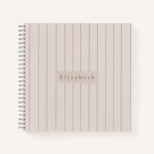 Moderner Name  Notizbuch (Vorderseite)