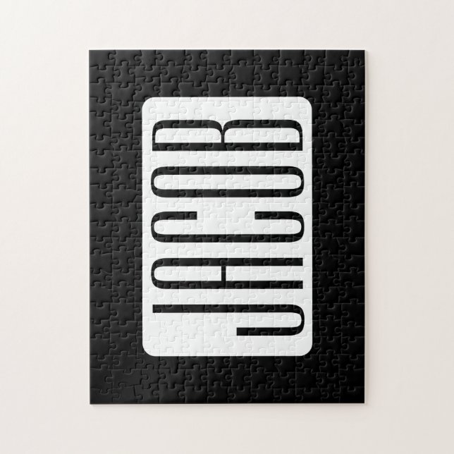 Moderner Name oder bearbeitbarer Markenname für Un Puzzle (Vertikal)