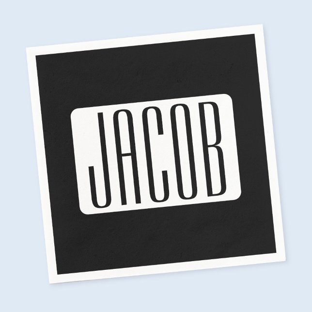 Moderner Name oder bearbeitbarer Markenname für Un Serviette (Von Creator hochgeladen)