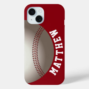 Moderner Name Roter Baseball Case-Mate iPhone Hülle