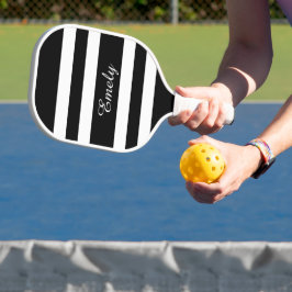 Moderner Name Schwarz/Weiß Pickleball Schläger