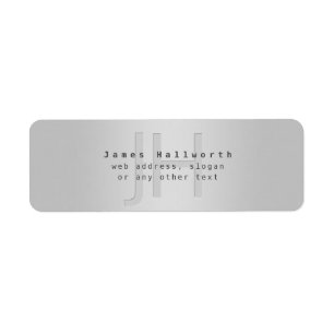 Moderner Name und Slogan Grau Gradient