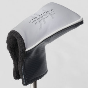 Moderner Name und Slogan Grau Gradient Golf Headcover