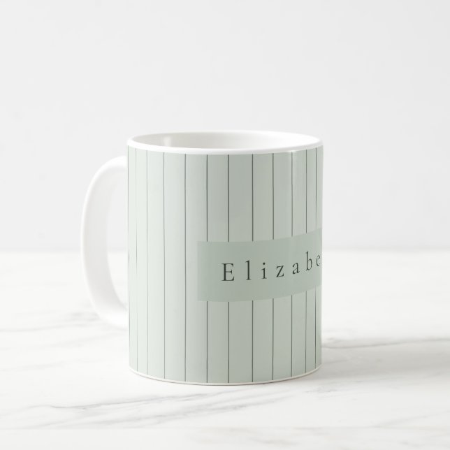 Moderner Namensbecher  Kaffeetasse (Vorderseite Links)