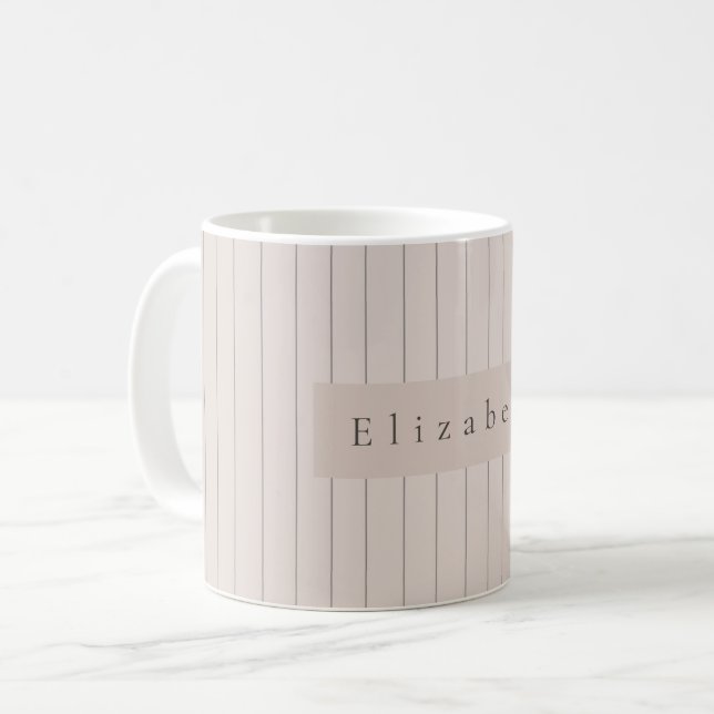 Moderner Namensbecher  Kaffeetasse (Vorderseite Links)