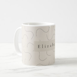 Moderner Namensbecher Kaffeetasse