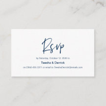 Moderner Navy lässig Eleganz Schriftart, Hochzeits