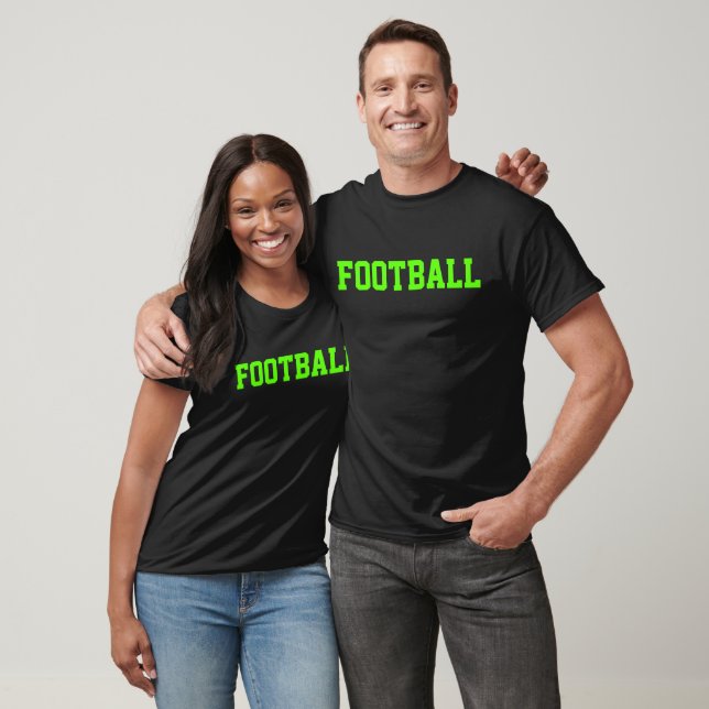 Moderner Neon Green Football T - Shirt (Unisex)