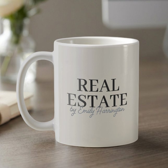 Moderner neutraler Immobilienmakler Kaffeetasse (Von Creator hochgeladen)