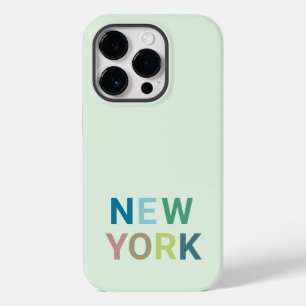 Moderner New Yorker Farbtext Case-Mate iPhone 14 Pro Hülle