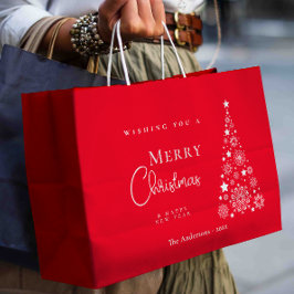 Moderner Niedlicher Weihnachtsbaum Große Geschenktüte