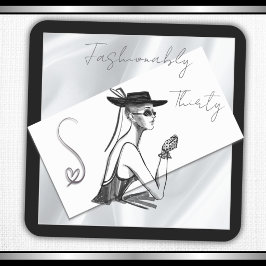 Moderner Noir Glamouröser 30. Geburtstag Quadratis Quadratischer Aufkleber
