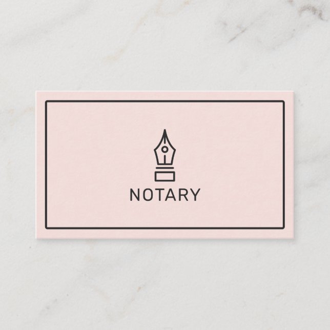 Moderner Notarzt mit Rosa Rosa Agent Visitenkarte (Vorderseite)