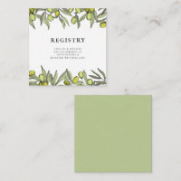 Moderner Olive Branch Ehering Card