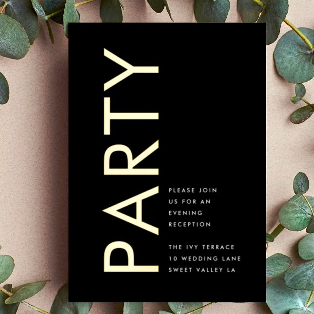 MODERNER ONgram GOLD FOIL EMPFANG INVITE Folieneinladung (Von Creator hochgeladen)