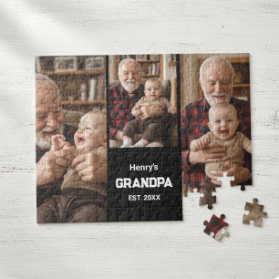 Moderner Opa Est. Name Jahr 3 Foto  Puzzle