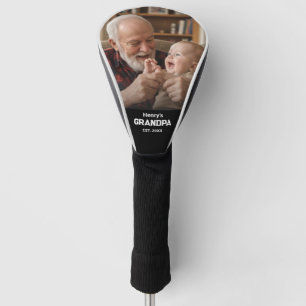Moderner Opa Est. Name Jahr Foto Schwarz Golf Headcover