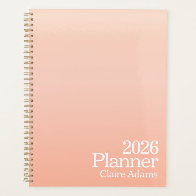 Moderner Orange Ombre Planer (Vorderseite)