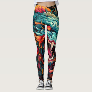 Moderner Orientalischer Drache Majestät Leggings